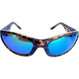 COSTA DEL MAR Sunglasses SW10 Swordfish Tortoise Brown Blue Mirrored Lenses Made